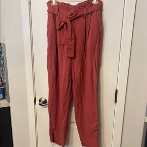 a new day Terracotta Tie-Waist Pants